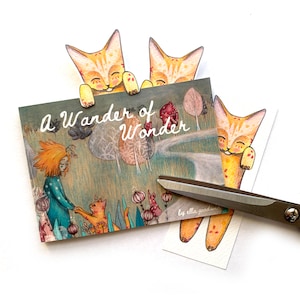 A Wander of Wonder 22 page mini book illustration wellbeing uplifting gift for a friend quotes books zine illustrated free bookmark image 10