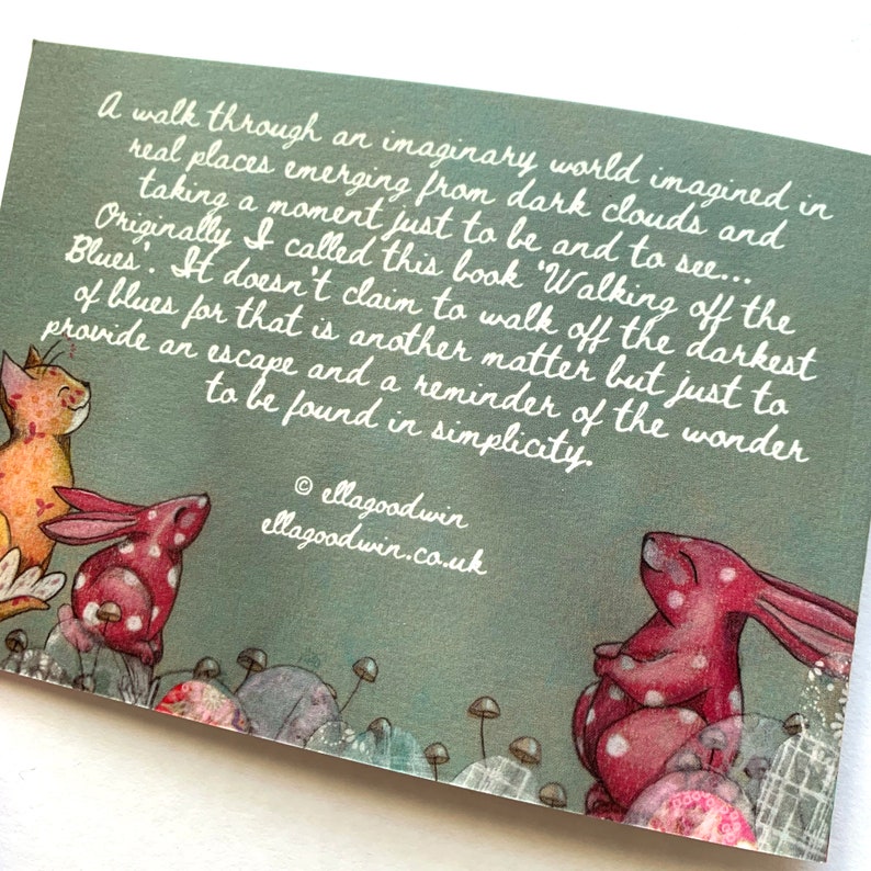 A Wander of Wonder 22 page mini book illustration wellbeing uplifting gift for a friend quotes books zine illustrated free bookmark image 5