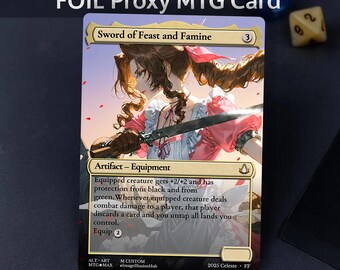 FF X MTG Holo Foil Proxy Card - Shiva (subtlety) - Holo Foil Proxy