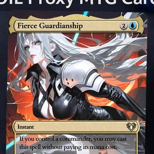 Sephiroth  Fierce Guardianship Commander Proxy – Final Fantasy x MTG Alt‑Art Foil Card（xixi-15）