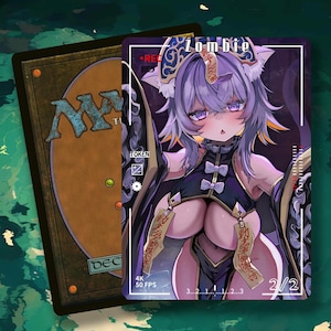 MTG Zombie Token 2/2, Anime Waifu Token, Alt-Art Token für EDH/Commander (IS-20)