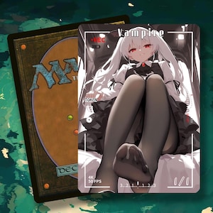 MTG Vampire Token 1/1,Anime Waifu Art, Alt-Art Token for EDH/Commander (IS-1)