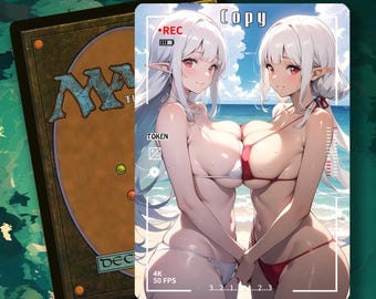 MTG Copy Token, Anime Waifu Art, Alt-Art Token für EDH/Commander (IS-18)