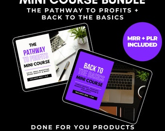 Pathway To Profits + Back To the Basics - Mini Course Bundle PLR MRR Master Resell Rights For Business Owners Digital Marketing, DFY