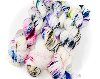 STREET GRAFFITI - a Special Summer Colorway - choose your favorite base. limited edition Indie Hand Dyed Speckle Yarn