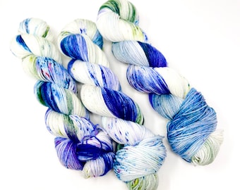 LILY of the VALLEY - a Special Colorway - choose your favorite base. limited edition Indie Hand Dyed Speckle Yarn