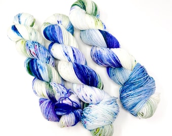 LILY of the VALLEY - a Special Spring Colorway - choose your favorite base. limited edition Indie Hand Dyed Speckle Yarn