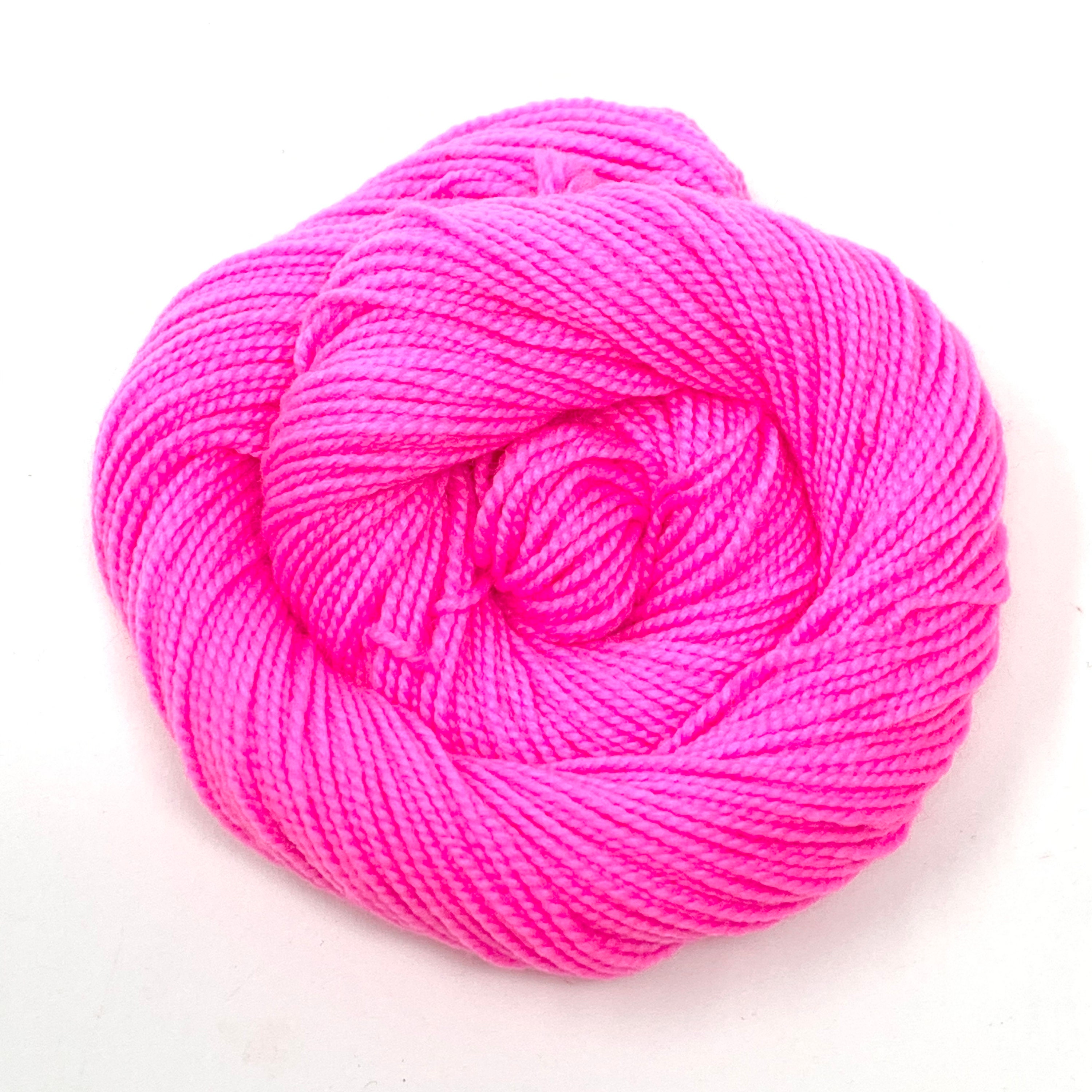 Pink Droid- Hand dyed palindrome variegated yarn - Merino Fingering to
