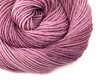 MAUVELOUS Mauve hand dyed yarn fingering sock dk bulky yarn merino wool yarn. choose your base. Mauve dusty muted neutral purple pink yarn