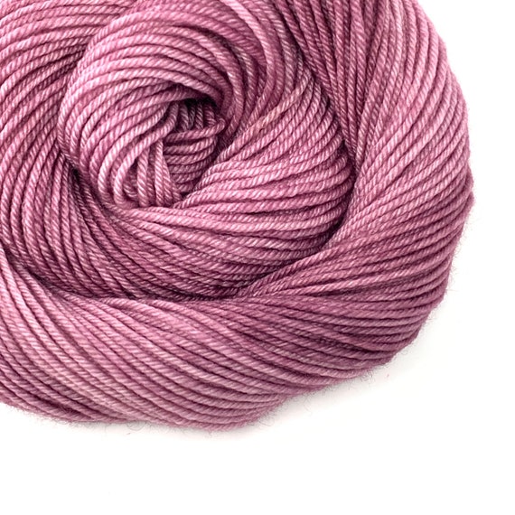 choose your base MAUVELOUS Mauve hand dyed yarn fingering sock dk bulky yarn merino wool yarn Mauve dusty muted neutral purple pink yarn