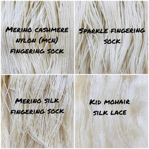 REEF ENCOUNTER hand dyed yarn fingering sock dk bulky yarn merino wool yarn single or ply. choose your base. light turquoise blue yarn image 5