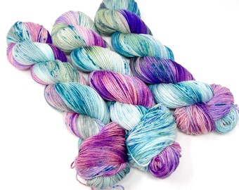 CACTUS FLOWER - a Special Colorway - choose your favorite base. limited edition Indie Hand Dyed Speckle Yarn