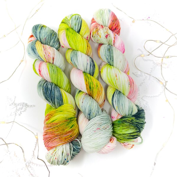 BROOK TROUT - a Special Colorway - choose your favorite base. limited edition Indie Hand Dyed Speckle Yarn