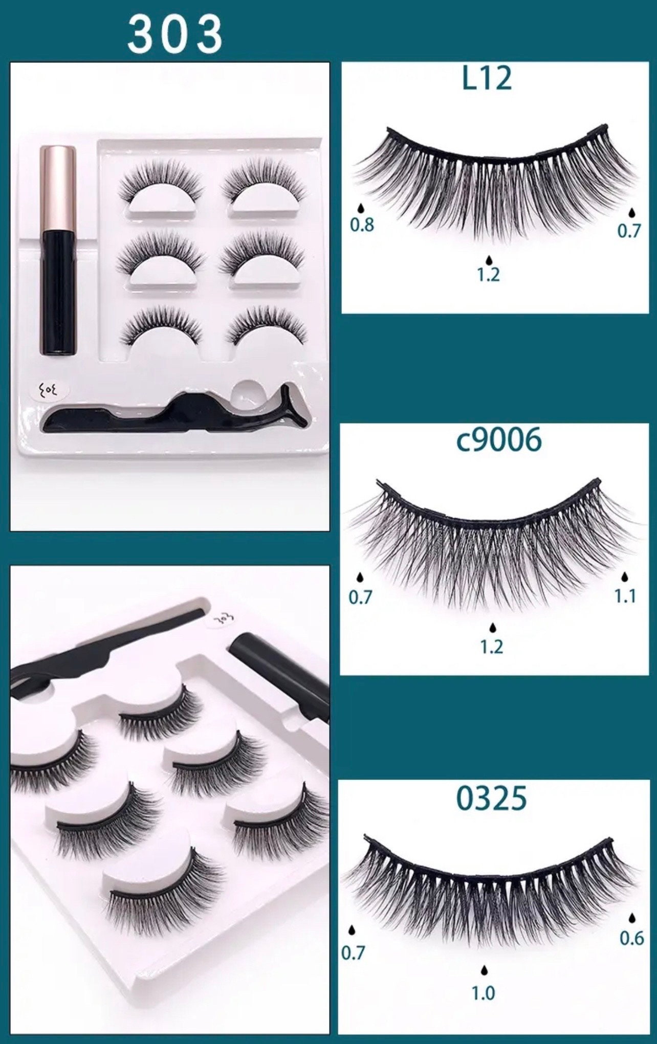 Magnetic eyelashes kit - Etsy 日本