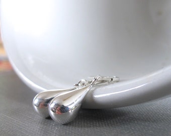 Teardrop Earrings, Silver Earrings, Silver Drops, Sterling Silver, Silver Jewelry, Simple Elegance, Silver Teardrops,