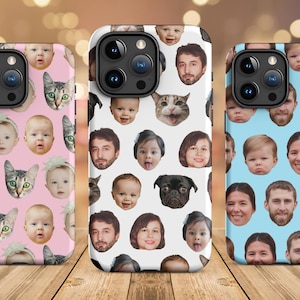 Personalisierte Telefonhülle, Baby-Gesicht Telefonhülle, iPhone Samsung Hülle, Telefonhülle mit Foto, lustiges Geschenk, Geschenk für Mutter und Vater