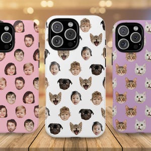 Custom Phone Case, Personalized Phone Case, Baby Face Phone Case, Pet Face Phone Case, Phone Case With Photo, Funny Gift, Gift for Dad-Mom