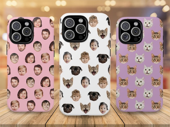 Custom Phone Case, Personalized Phone Case, Baby Face Phone Case, Pet Face Phone Case, Phone Case With Photo, Funny Gift, Gift for Dad-Mom