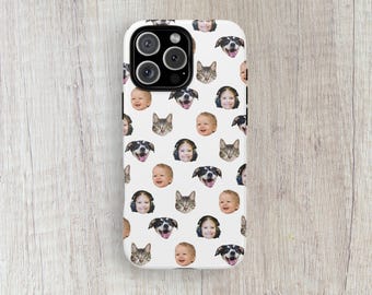 Custom Face Phone Case, Personalized Phone Case, Baby Face Phone Case, Pet Face Phone Case, Phone Case With Photo, Gift for Dad-Mom