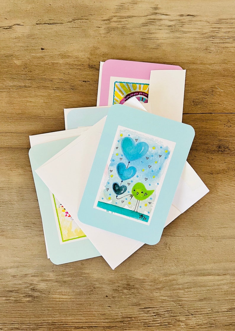 Love is All You Need set of 8 one sided notecards with envelopes image 7