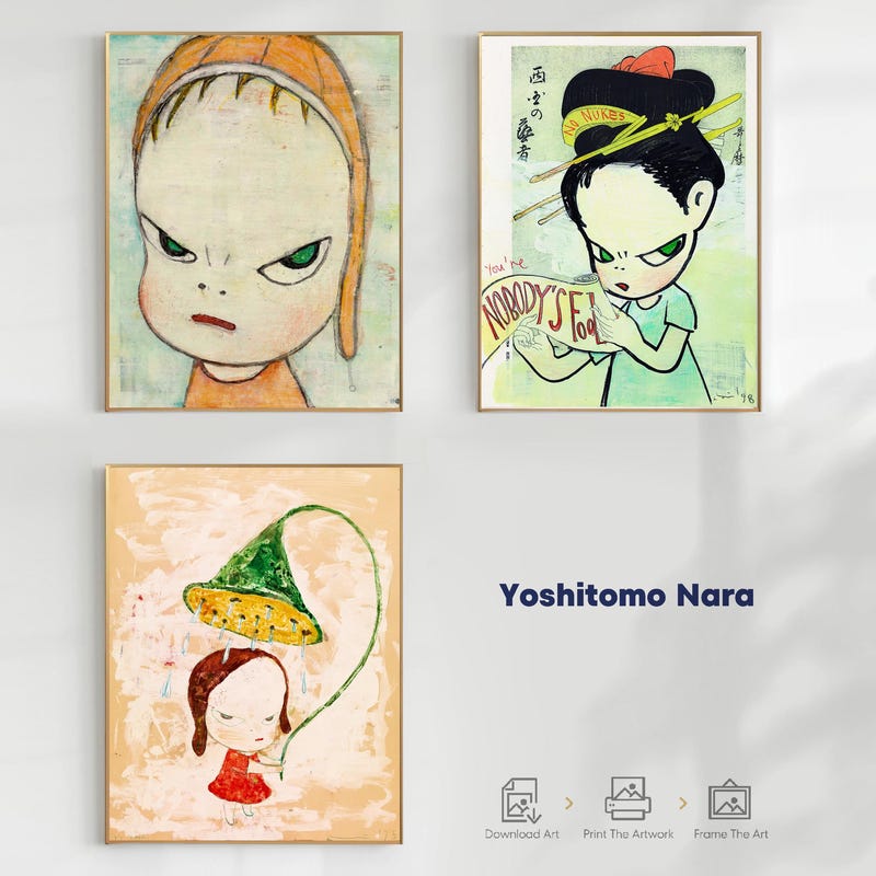 Yoshitomo Yoshitomo Nara Digital Art - Etsy