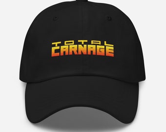 Total Carnage bordado gorra de béisbol jugador / juegos SNES GBA videojuegos retro bordado parche sombrero papá gorra // PixelCapsCo