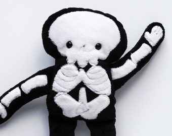 Stuffy Skeleton - super soft minkie fabric plush doll