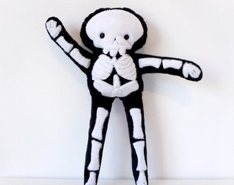 Stuffy Skeleton - super soft minkie fabric plush doll