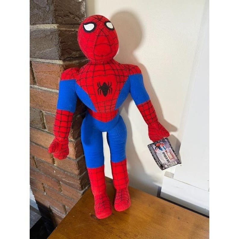 2002 SPIDER-MAN official movie 18" plush NEW w/ tag vintage action figure marvel Bild 1
