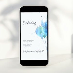 Personalized invitation children&#39;s birthday I E-Card I digital invitation I mobile I WhatsApp I birthday invitation child I girl I boy