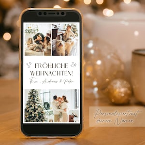 Personalisierte Weihnachtskarte I Karte & Grüße Weihnachten I Weihnachtsgrüße I Statusmeldung I WhatsApp I digitale Karte I E-Card