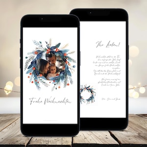 Cartão de Natal personalizado I Cartão e Saudações Natal I Saudações de Natal I Mensagem de status I WhatsApp I Cartão digital I ECard I 2 páginas