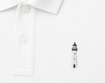 Classic Lighthouse Embroidered Polo Shirt