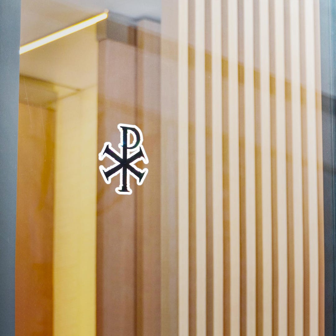 Vinyl Decal Sticker Set - Chi-rho Symbol, Religious Decal, Christian ...