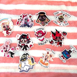 Hazbin Hotel Sticker Pack (11 Stickers)