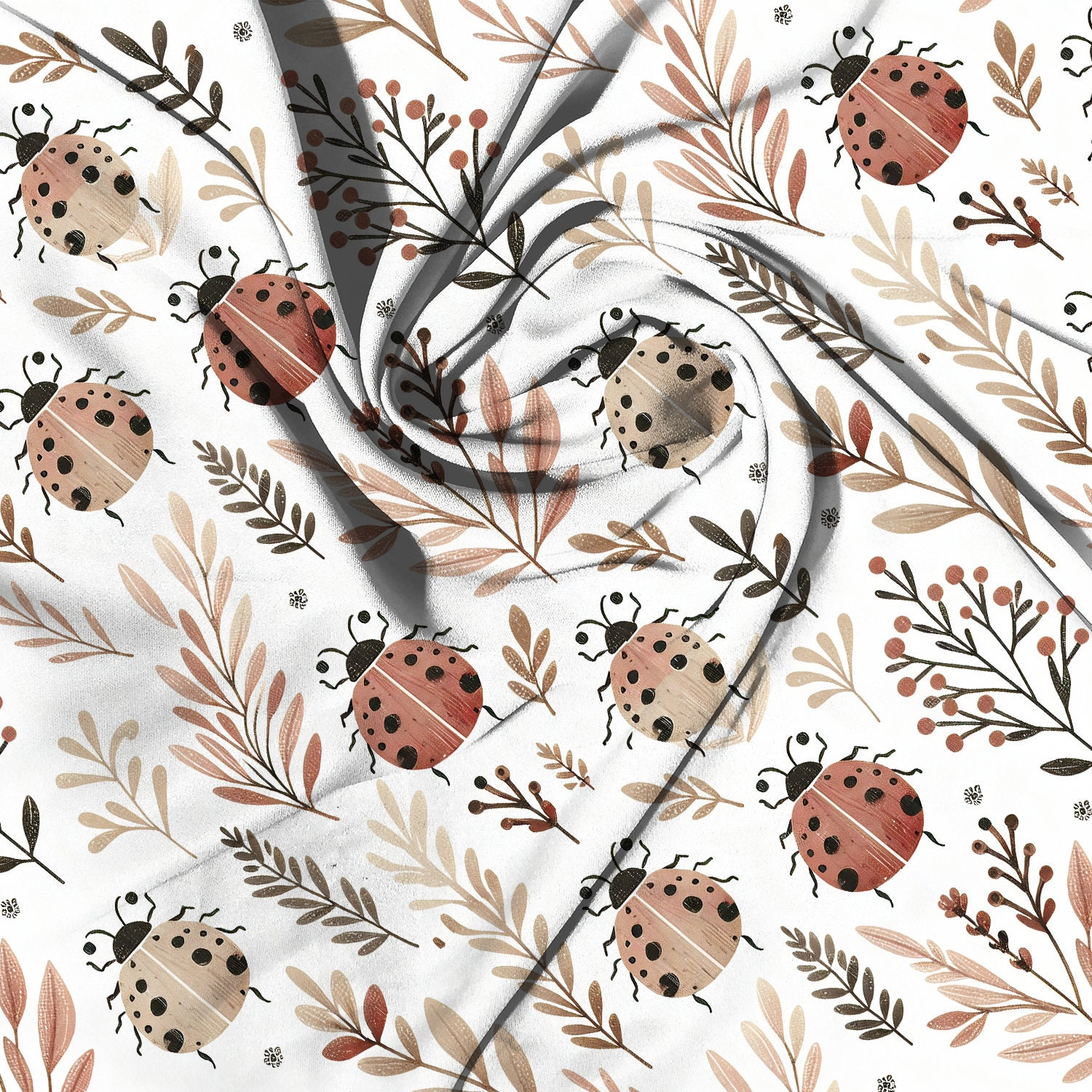 Boho Ladybug Fitted Crib Sheet, Baby Bedding - Etsy