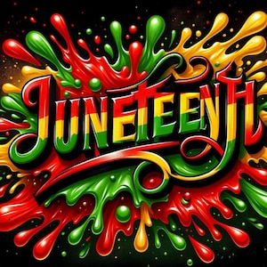 Juneteenth Black History, Civil Rights, Black Lives Matter, 5 Juneteenth Sublimation PNG Designs, printable, Crafters, Creator Set of 5 set2
