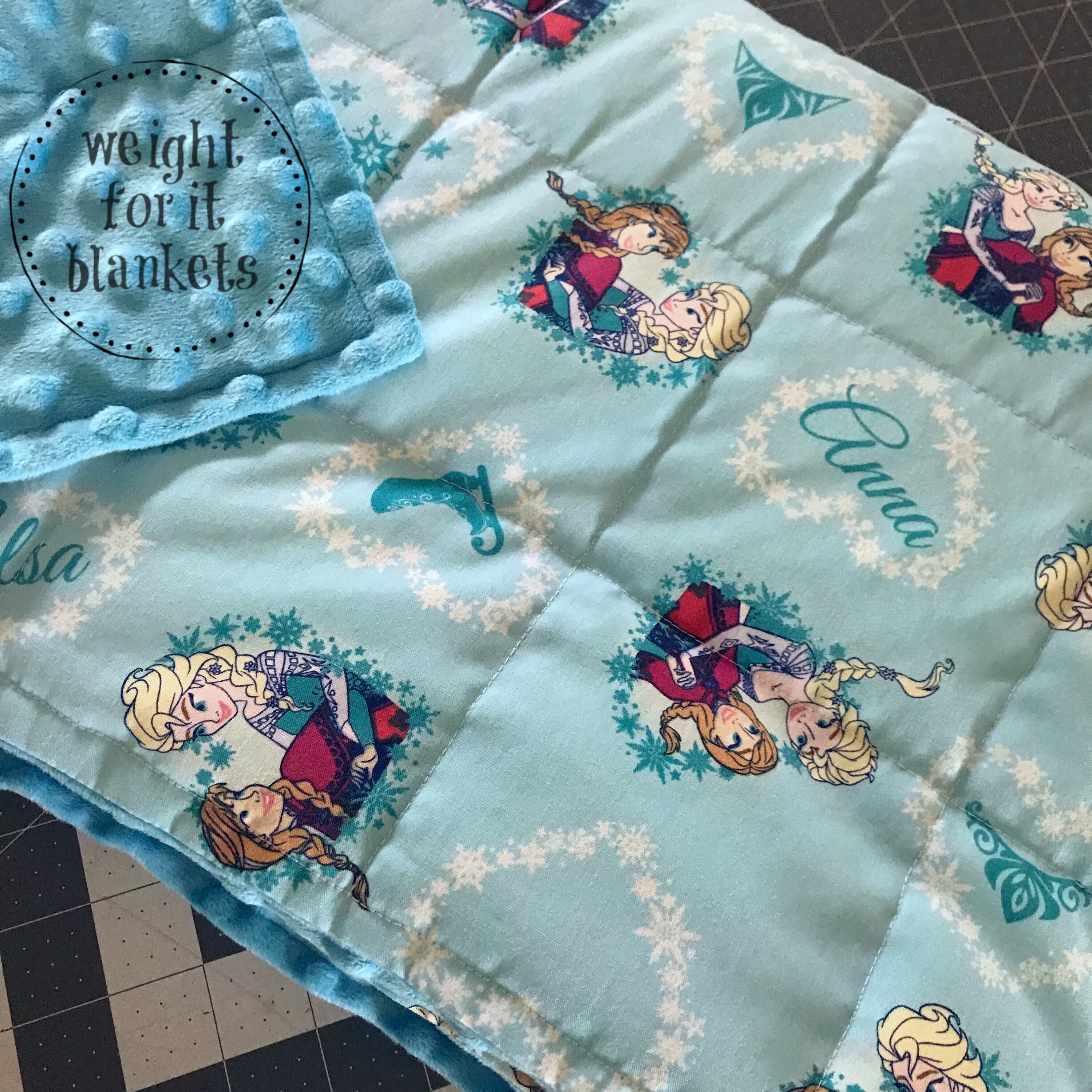 Clearance Weighted Blanket - Large 10 lb Scuba Blue (for ...