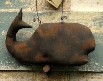 PDF  E Pattern INSTANT DOWNLOAD Primitive Rusty Whale Hanger
