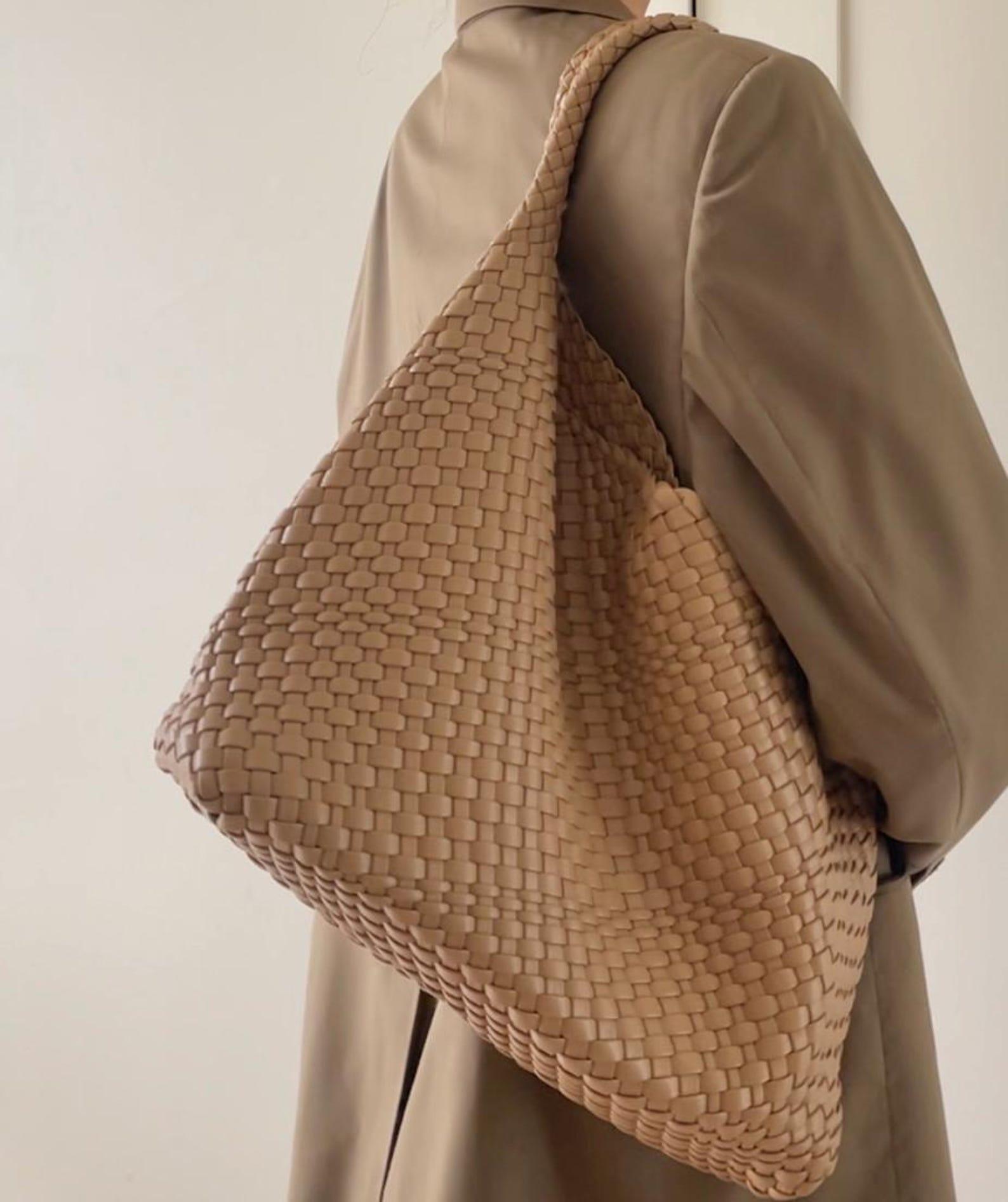 WAYFARER Beige Handbag Shoulder Tote Fabric Purse