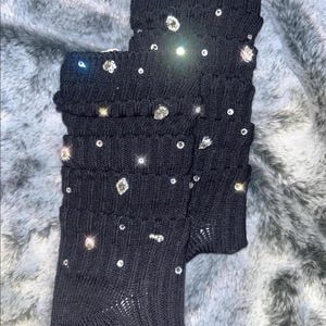 Custom Bedazzled Slouch Socks – Your Style, Your Sparkle!