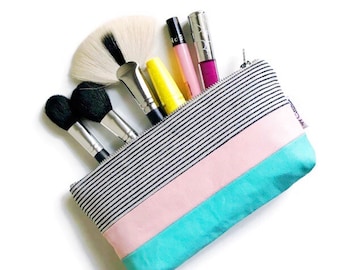 Canvas Zipper Pouch, Small Cosmetic Bag, Toiletries Bag, Small Pencil Pouch, Travel Gifts for Her