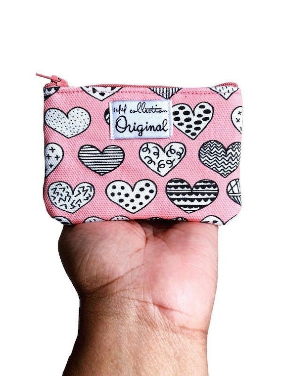 Small Change Purse Heart Coin Purse Small Wallet for Women Cute