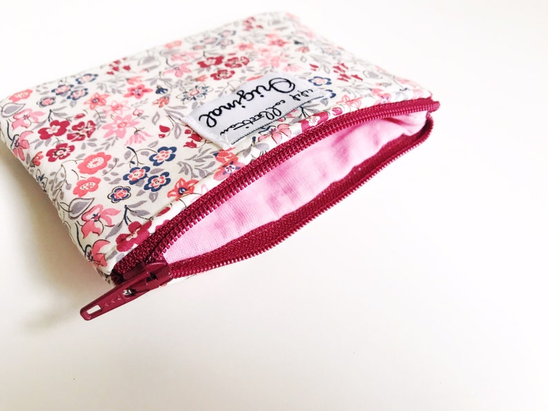 Change Purse Wallet for Women Liberty Wallet Coin Purse Floral Small Zipper Pouch