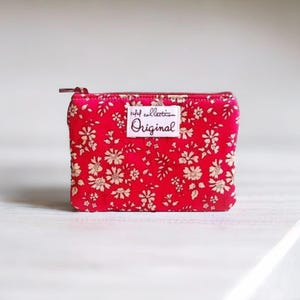 Monedero, Monedero pequeño para mujer, Monedero floral, Monedero, Monederos de tela, Monedero
