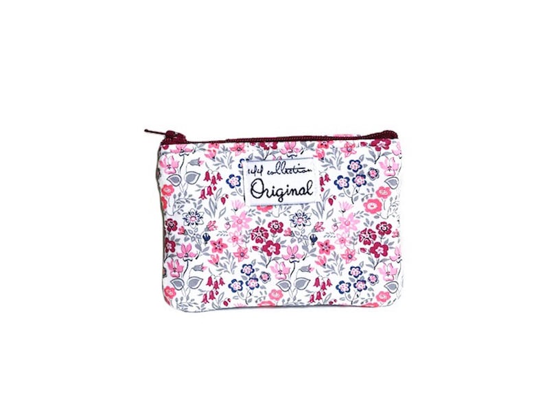 Change Purse Wallet for Women Liberty Wallet Coin Purse Floral Small Zipper Pouch