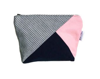 Makeup Bag Organizer, Canvas Cosmetic Bag, Small Zipper Pouch, Womens Toiletry Bag, Canvas Pouch