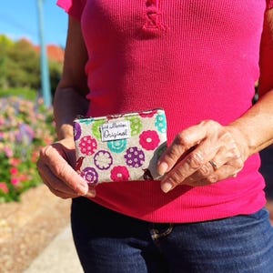 Monedero pequeño con estampado de pájaros, cartera floral para mujer, monedero, bonito regalo para ella, monedero.