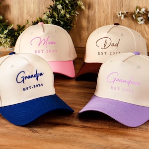 Custom Embroidered Hats, Personalized Dad Hat, Custom Text Hat, Gift For Her, Mama Hats,Christmas Gift,Bachelor Trip Hat,Grandpa/Grandma Hat