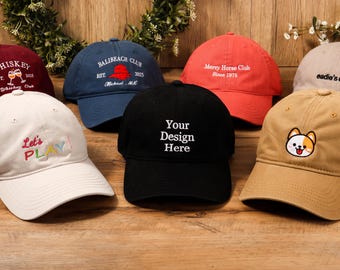 Custom Text Embroidered Hat, Personalized Cap, Vintage Baseball Hat, Gift For New Dad Mom,Gift For Bride,Bachelorette,Gym Cap,Christmas Gift